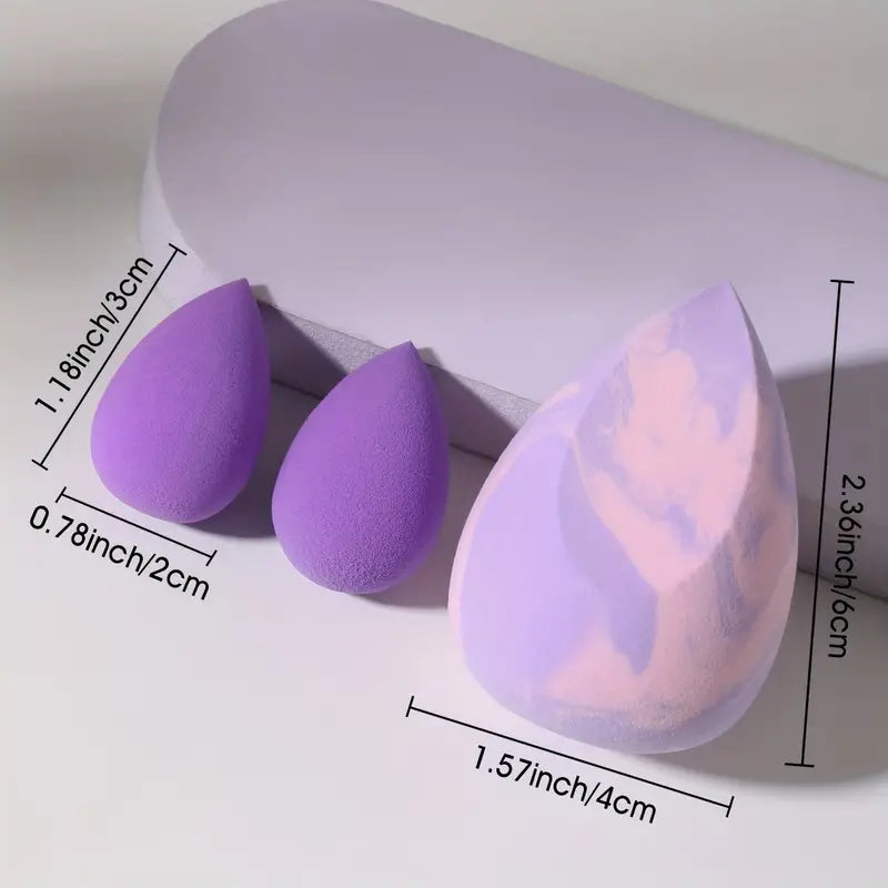 3pcs Makeup Sponges for Liquid, Cream, and Powders