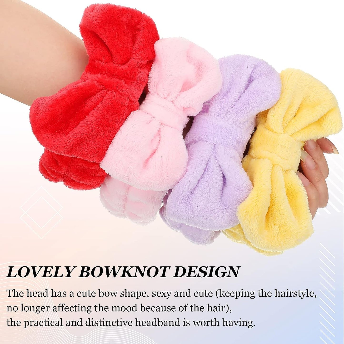 Facial Spa Headband 2pc Assorted Colors