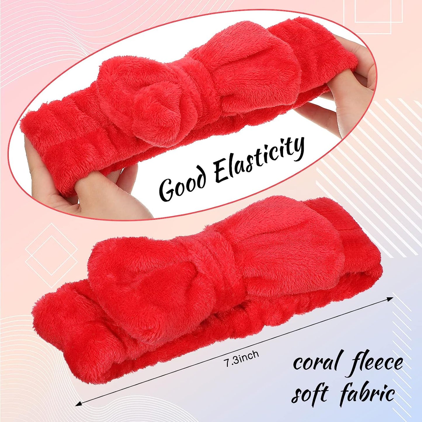 Facial Spa Headband 2pc Assorted Colors