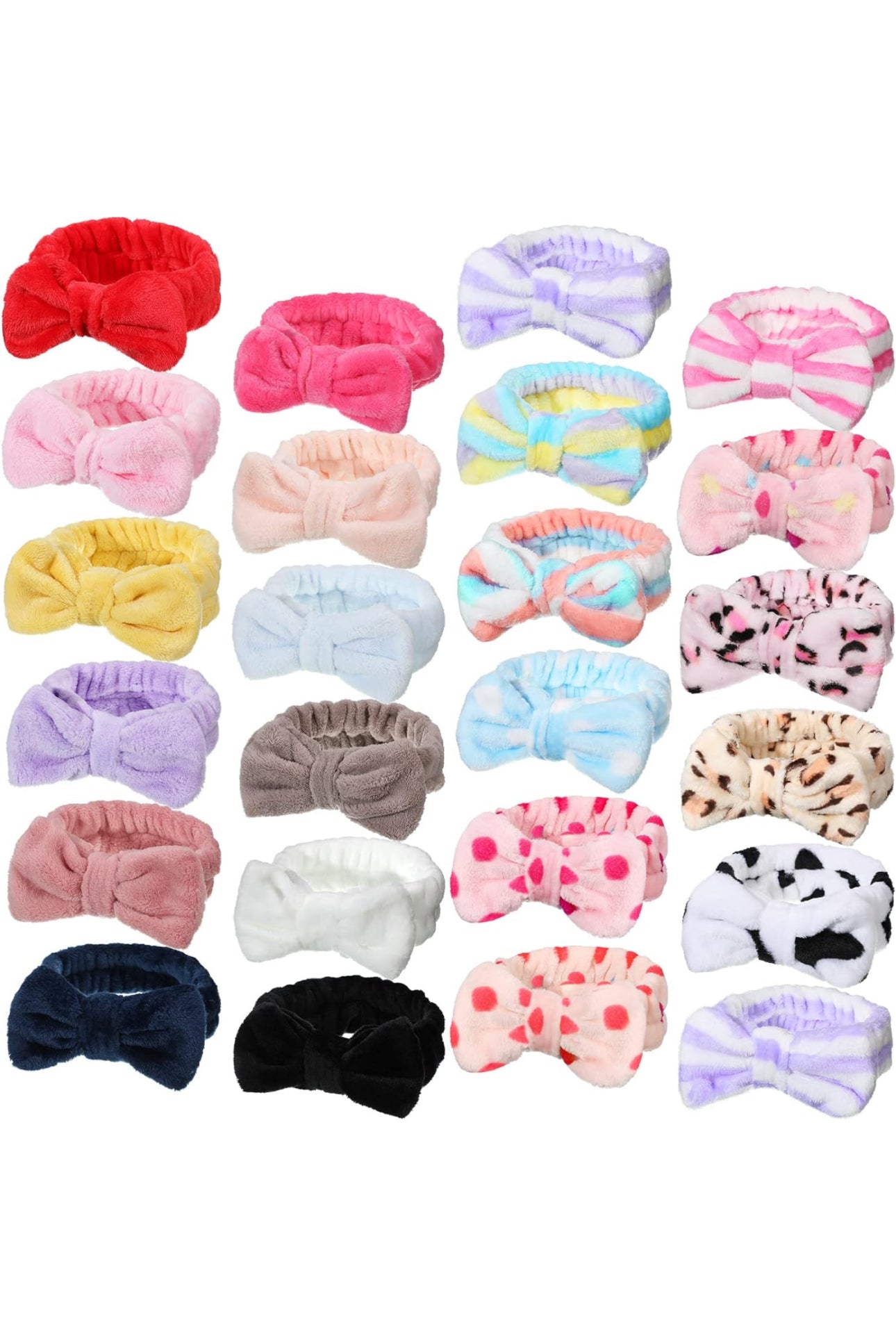 Facial Spa Headband 2pc Assorted Colors