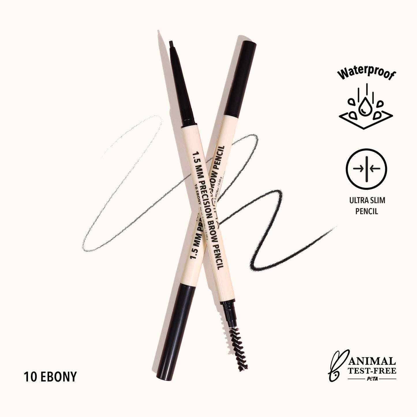 Precision Brow Pencil (010, Ebony)