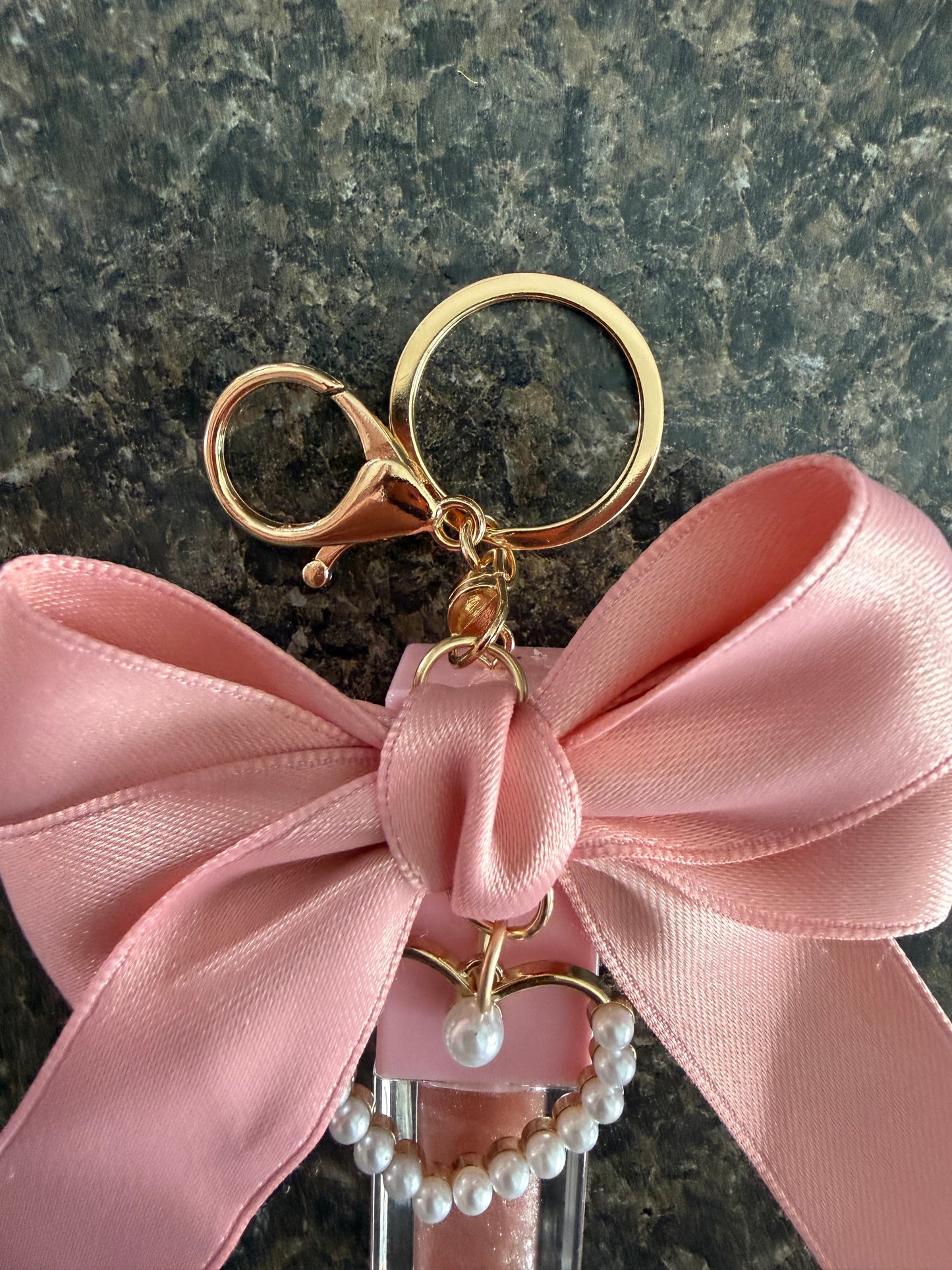 Bow Babe Keychain with Lip Oil