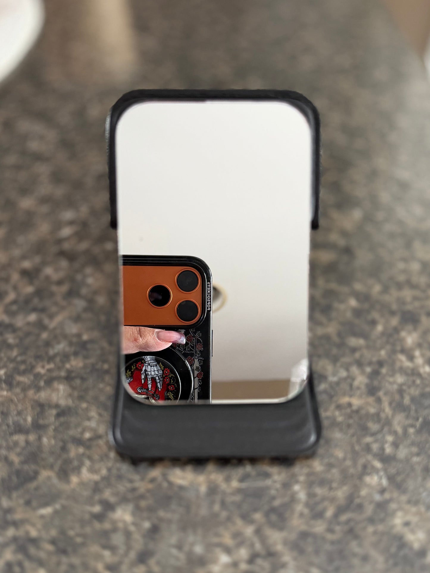 Glam Check Compact Mirror