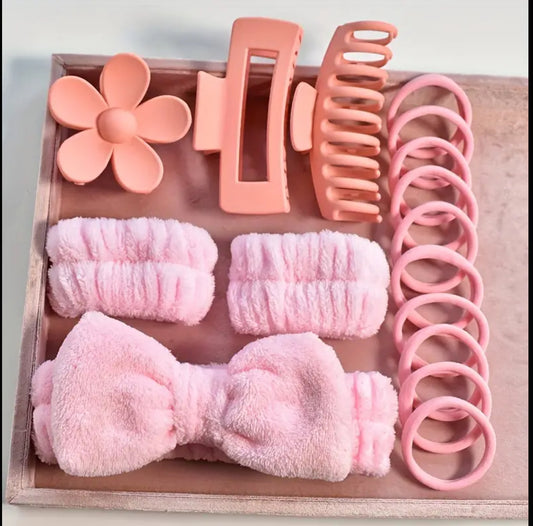 16pc Pink Hair Kit