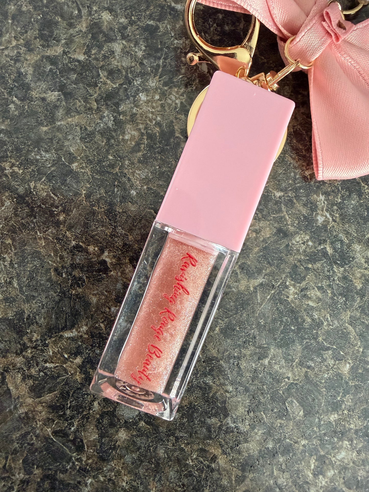 Bow Babe Keychain with Lip Oil