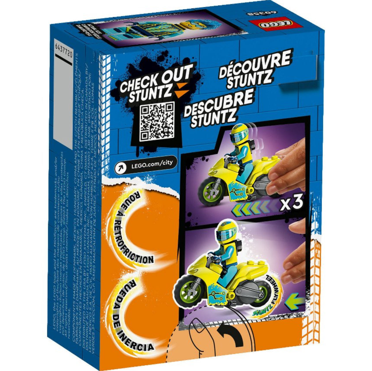 Lego City Stuntz Cyber Stunt Bike - 60358