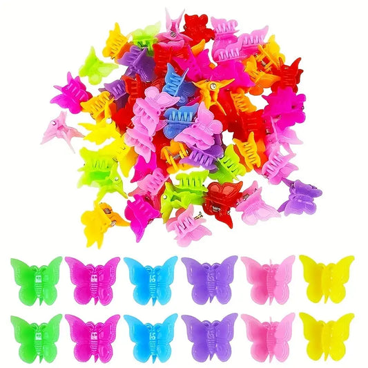 Butterfly Design Hair Claw 10 Pack